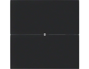 HAG 75162092 Senzor, tlačítkový, 2-násobný, B.IQ, sklo, černá