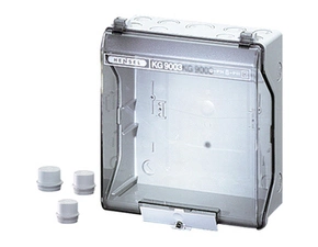 HEN KG 9003 Rozvodnice s průhlednými otevíracími dvířky IP55/65, rozměry 217x253x115mm
