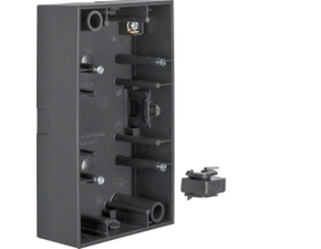 HAG 10421606 Krabice, 2-násobná na omítku, Berker B.1/B.3, antracit, mat