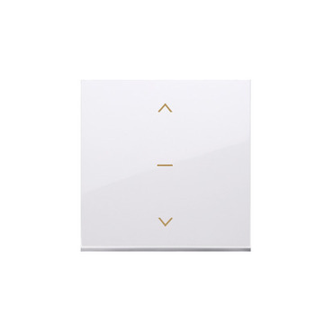 Kryt pro žaluziový ovladač SIMON DKZW1K/11, třípólový, řazení 1-0-2, bílá