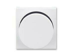 Kryt stmívače ABB Levit 3294H-A00123 62, , bílá/kouřová černá, s ot.ovl., s upev. maticí