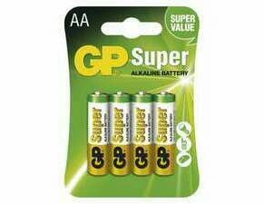 Baterie alkalická GP SUPER B1321 AA (LR6) 4BL