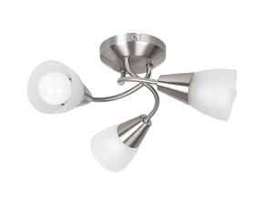 Svítidlo stropní RABALUX 5690 CONNOR saténová chromová E14 3x MAX 40W