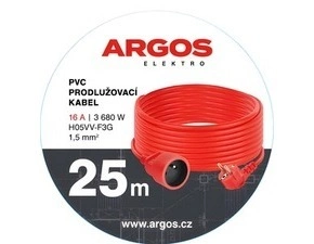 ARGOS  PRODLUŽOVACÍ KABEL 1Z 25M 1,5MM