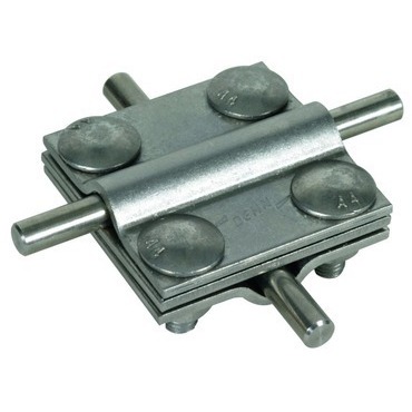 DEHN 318229  Křížová svorka nerez (V4A), pro prům. 8-10/8-10mm prům. 8-10/pásek 30mm, pásek 30/3 DEH DEHN