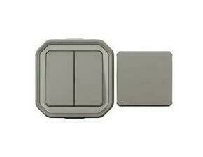 Tlačítko spínací LEGRAND PLEXO 069719L, na povrch, šedá