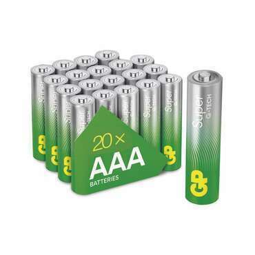 Baterie alkalická GP SUPER B0110L AAA (LR03) 20SH