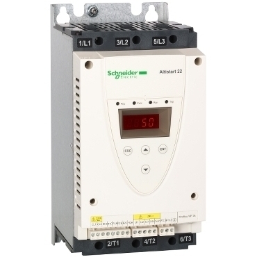 SCHN ATS22D32Q Softstartér 7,5 / 15 kW, 32 A, 230 / 400 V, zabudovaný by-pass, Uc = 230 V AC RP 6,22
