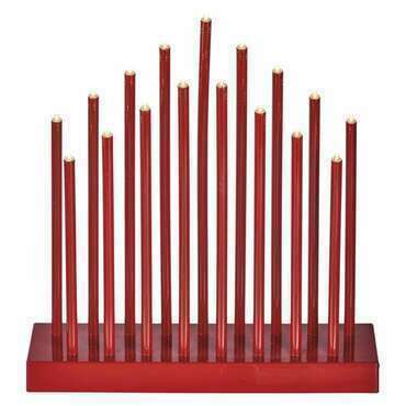 EMOS DCAW03 17LED CANDLE STAND RED WW