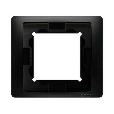 Rámeček SIMON BMRC1B/49, 1 násobný, IP44, černá matná