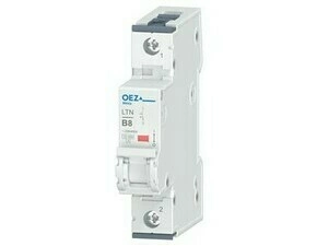 OEZ:46635 LTN-8B-1 Jistič In 8 A, Ue AC 230/400 V / DC 72 V, charakteristika B, 1pól, Icn 10 kA