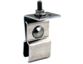 DEHN 123041  Držák pro kovovou střechu  s hranatým falcem (Zambelli RIB-ROOF) 18/22mm  Nerez DEHN DEHN