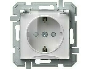 TEM ZÁSUVKA SCHUKO+KRYT 2P+E 16A 250V~ XO PT XO bílá/průhledná