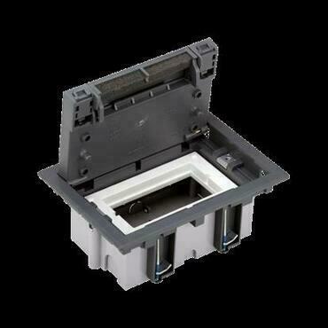 SIMON 52050001-035 Podlahová krabice SF obdélníkový 2×K45 1×S500 70mm105mm šedá