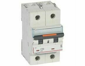 Jistič dvoupolový LEGRAND 409773 DX3 2P C50 25KA