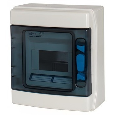 Rozvodnice nástěnná EATON 174188 IKA-1/6-ST-UV, IP65 pro venkovní použití, průhledné dveře, 1 řada