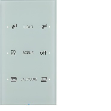 HAG 75143150 Dotykový sensor 3-násobný komfort, Berker R.3, sklo, bílá