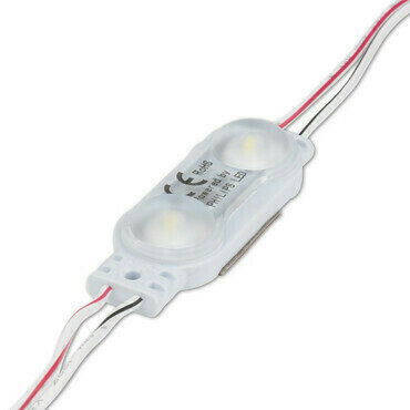 LED modul MC LED 2x SMD 2835, 0,72 W, DC 12 V, 60 mA, 110 lm, 6500 K, 170°, IP66