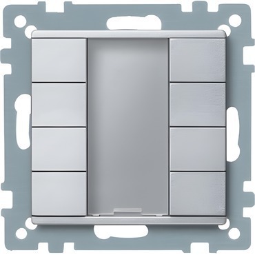 SCHN MTN627860 KNX tlač. panel 4-násobný plus, Aluminium, System M