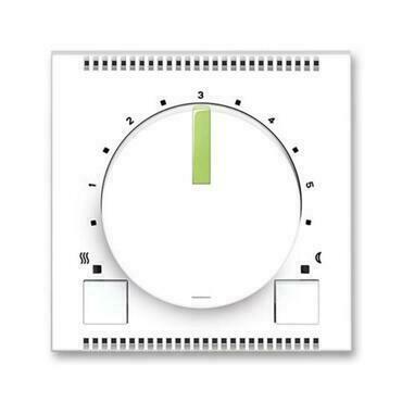 Termostat univerz. ABB Neo 3292M-A10101 42, , bílá/ledová zelená, s ot. nast. tepl. (ovl. jedn.)