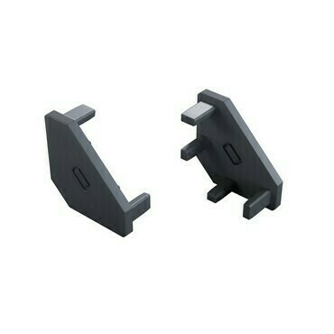 Koncovka profilu GREENLUX EC-PROFIL AJAR 2IN1 ROCK ANTHRACITE  (12-1509-01)