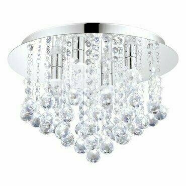 Svítidlo stropní EGLO DL 4 G9 CHROM KRISTALL ALMONTE