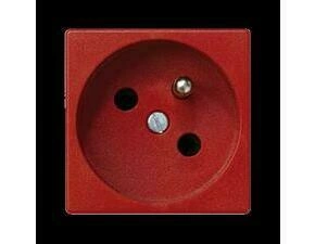 Zásuvka K45 SIMON K22/6, 1 nás., natoč. dutina, 16A/250V~, bezšr. sv., červená