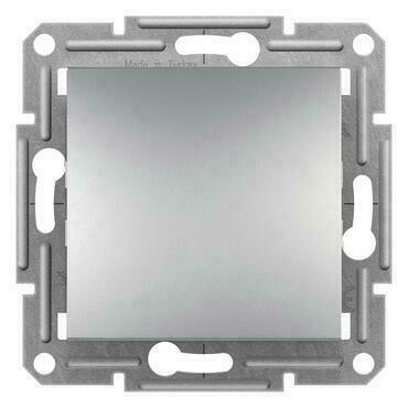 SCHN EPH0700161 Asfora - Ovládač tlačítkový 1/0, bezšroubový, alu