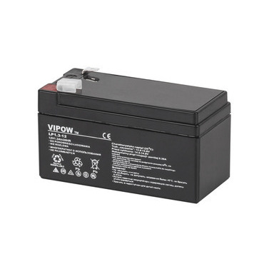 Baterie olověná VIPOW BAT0213, 12V, 1,3Ah