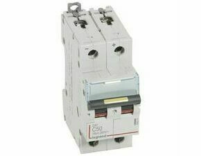 Jistič dvoupolový LEGRAND 409573 DX3 DC 2P C50 16KA