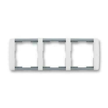 Rámeček trojnásobný ABB Element 3901E-A00130 04, bílá/ledová šedá, vodorovný