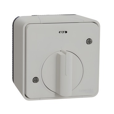 SCHN MUR39067 Mureva Styl - Kompletní Mechanický časový spínač, IP55, povrchová, Bílý