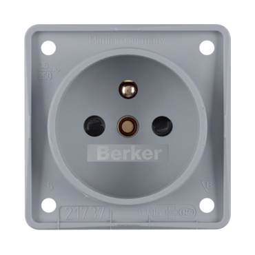 HAG 961952506 Zásuvka se zemnicím kolíkem a dětskou pojistkou, 16 A, 250 V~, šroub. svorky, Integro