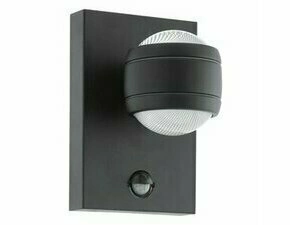 Svítidlo venkovní EGLO AL-LED-WL 2 M.SENSOR SCHWARZ SESIMBA 1, nástěnné