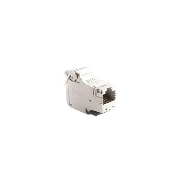 Konektor datový SIMON FBRJ456AEKR, RJ45 kat. 6a, stíněný, s protiprach. clon., FMT, nerezová ocel