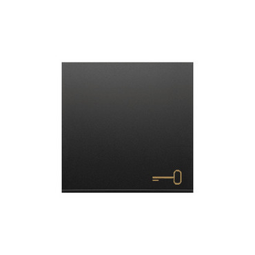 Kryt SIMON DKWK1/49, s piktogramem "klíč" pro 1 násobné spínače, černá matná metalizovaná