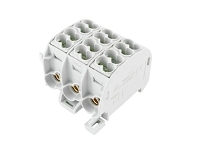 EL 1002941 Svorkovnice rozbočovací HLAK 25//3 C L, 152A, 3pól., CU, IP20, šedá, na DIN (bal.2)