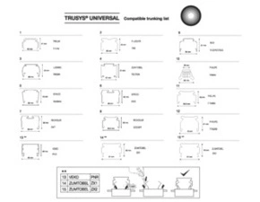 LED svítidlo lištové LEDVANCE TRUSYS UNIV P 50W 840 VW OP PS