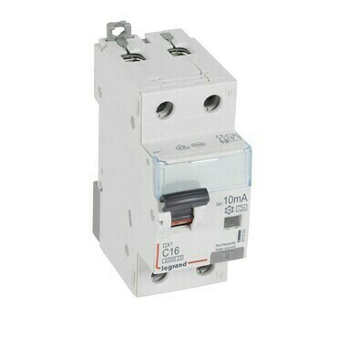 Chránič kombinovaný LEGRAND 411043 DX3 KOMB. 1+N C16 10MA A 6KA