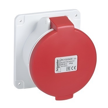SCHN PKY32G434 Zásuvka vest. Fast connect rovná 32A 3P+PE 380-415V IP44 50-60Hz