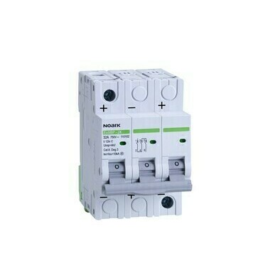 Jistič třípolový NOARK 110100 Ex9BP-JX(+) 3P C20 DC instalační 10 kA, charakteristika C, 20 A