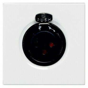 LEG 078755 MOSN ZÁS.XLR 3P SAMICE 2M BÍLÁ