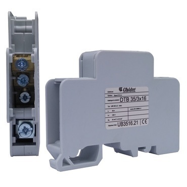 BEČOV UB3516.21 Distribuční blok DTB 35/3x16 šedý