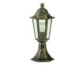 Venkovní sloupkové svítidlo Velence antická zlatá E27 1×60W RABALUX 8236