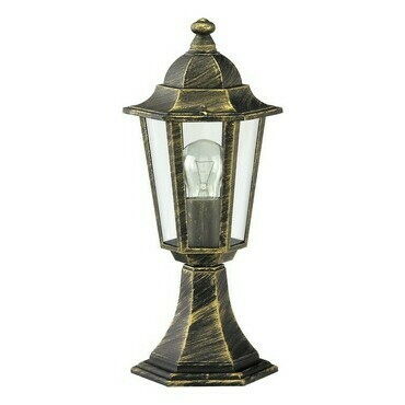 Venkovní sloupkové svítidlo Velence antická zlatá E27 1×60W RABALUX 8236