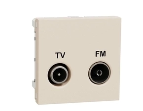 SCHN NU345144 Unica - Zásuvka TV/R individuální, 11 dB, 2M, Béžová
