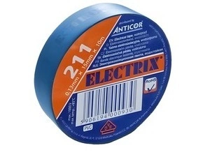 Páska elektroizolační ANTICOR 904, 211 PVC, 15x10x0,13, světlé modrá