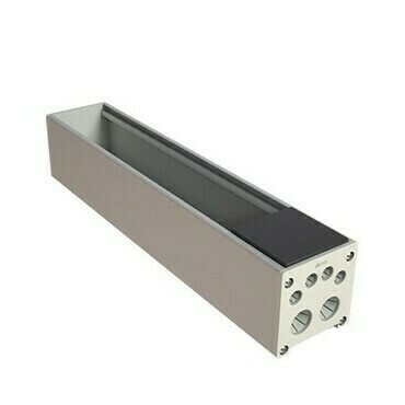 Základna hliníková SIMON KFC205/14, Ofiblok Compact, 5M K45, kryt, graf. zásl., hliník/šedá grafit