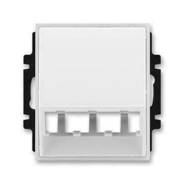 Kryt zásuvky ABB Element 5014E-A00400 01, bílá/ledová bílá, komunikační (pro prvky Panduit Mini-Com)