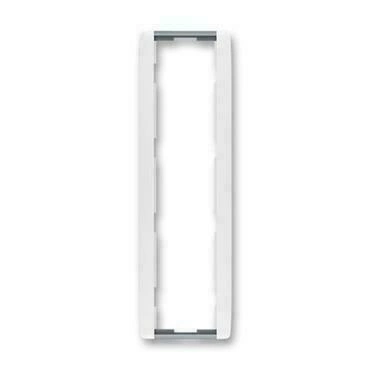 Rámeček čtyřnásobný ABB Element 3901E-A00141 04, bílá/ledová šedá, svislý